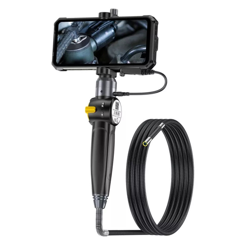 Ulefone uSmart E03 UF-EC03 endoscoopcamera, 1280x720 HD, in twee richtingen 180° bestuurbare sonde, 6 leds, IP67, 1 m halfstijve kabel