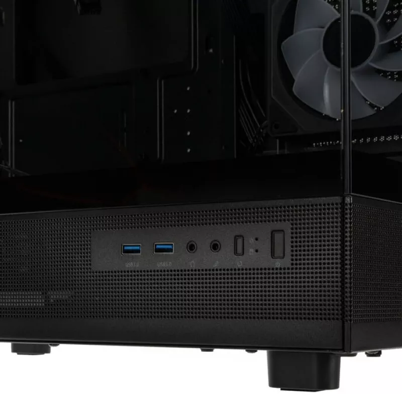 GSI SmartAssembly ARGB glas Micro-ATX-behuizing - 650W