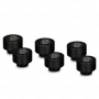 Thermal Grizzly DeltaMate Extender MF10 – waterkoelingsaansluiting, zwart, 6 stuks (TG-DM-FIT-6006)