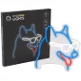 Neonlicht MANTA Neon Lights Dog with Glasses Manta SNL69MT – decoratieve LED-neonwandlamp in hondendesign