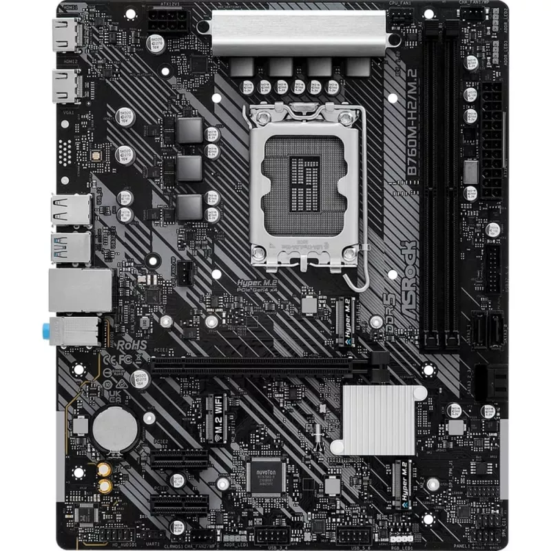ASRock B760M-H2/M.2 DDR5 LGA1700 Micro-ATX moederbord