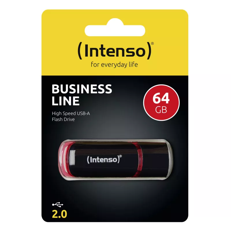 USB-stick Intenso 64 GB USB Type-A 2.0 zwart rood