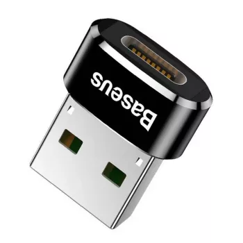 Baseus USB-stekker naar Type-C-bus adapter converter zwart