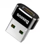 Baseus USB-stekker naar Type-C-bus adapter converter zwart