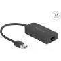 DeLOCK 66045 adapter USB 5 Gbps Type-A naar 2,5 Gigabit LAN RJ45 zwart