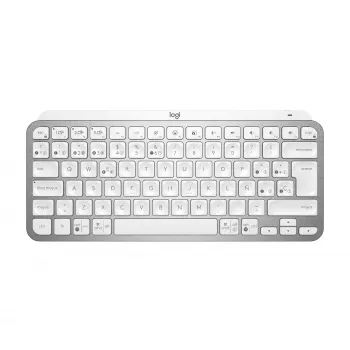 Mxkeys Mini draadloos verlicht toetsenbord lichtgrijs - Esp - Mediter