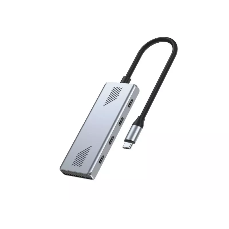 USB-C 3.2 Gen 2 4-poorts hub van GEMBIRD UHB-CM-U310-C4-01