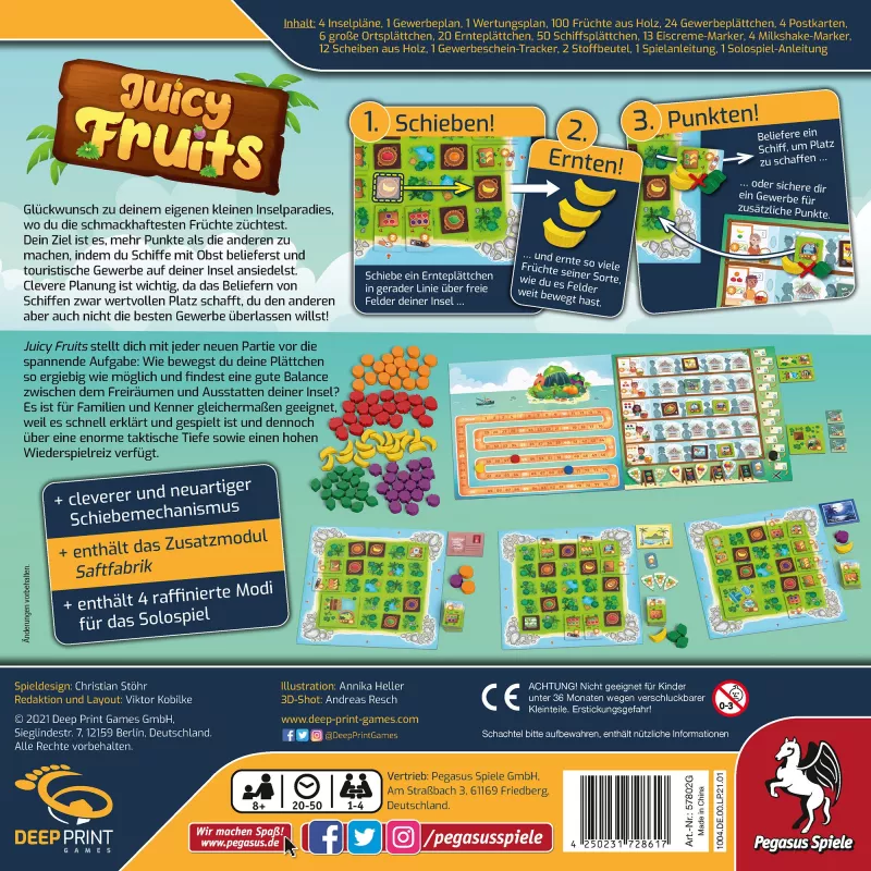 Deep Print Games: Juicy Fruits, bordspel