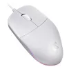 Bedrade muis DEFENDER AZORA MB-24 — ambidextreuze optische USB-muis, 1200 dpi, 3 resolutiemodi, wit, 109×86×34 mm