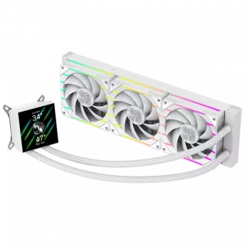 Gamemax | CPU-vloeistofkoeler | HAILSTORM 360 LCD | wit