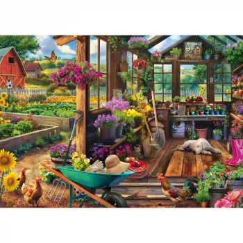 Jeff Haynie: Tuinhuis, puzzel 1000 stukjes