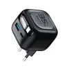 Havit UC250 A-EU GaN-reislader met uittrekbare kabel, zwart