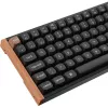 Keychron K2 HE (zwart/hout, DE-layout, Gateron Double-Rail Magnetic Nebula, aluminium frame)