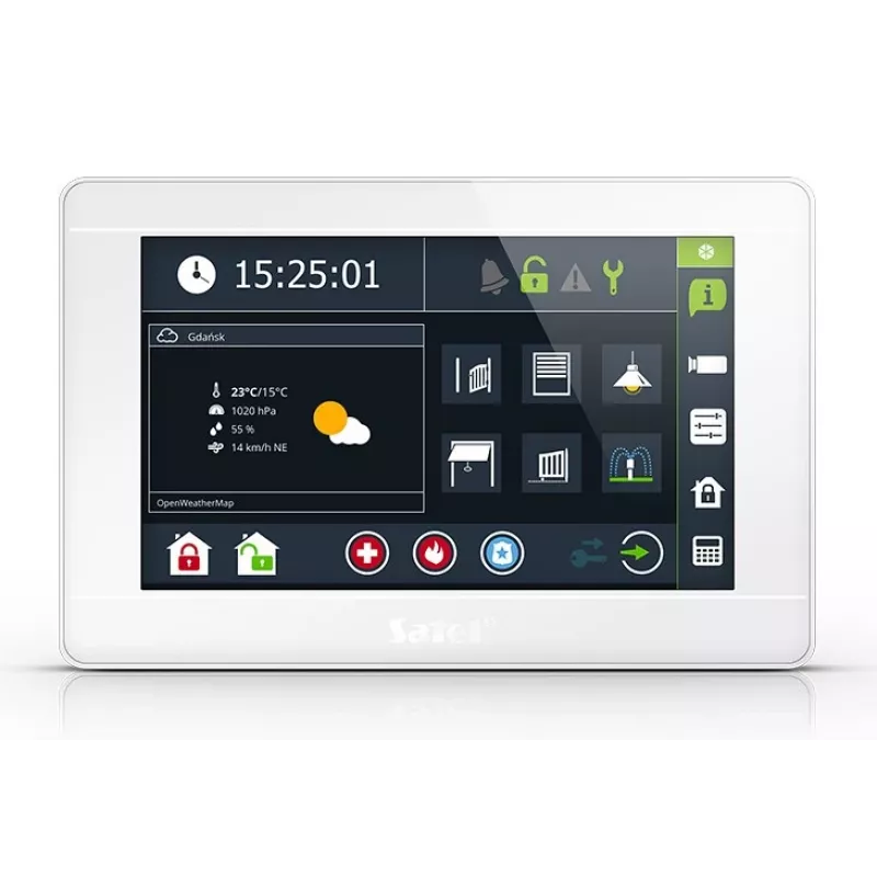 SATEL KEYPAD INT-TSI-W GRAPHIC 7 INCH (WIT)