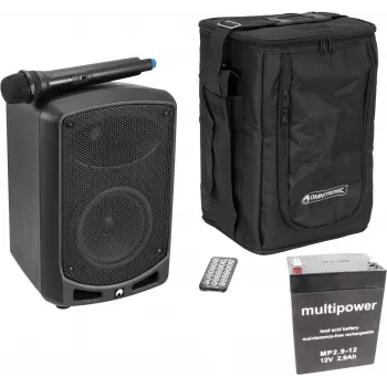Draagbaar PA-systeem Omnitronic WAMS-65BT met Bluetooth, batterijgevoed