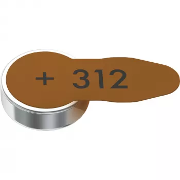Eenmalige batterij Varta 312 PR41 zink-lucht 3,45 mm 7,8 mm 0,5 g