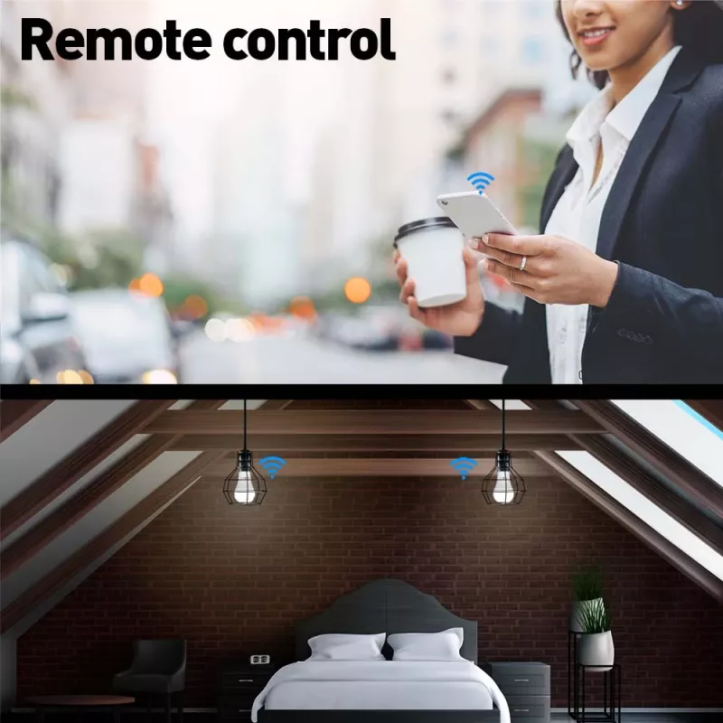 Slimme WiFi-lamp Tellur TLL331341 9W RGB dimmer — Wi‑Fi RGB LED 9W, dimbaar