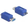 DeLOCK 67214 kabel-adapter USB Type-A naar USB Micro-B blauw