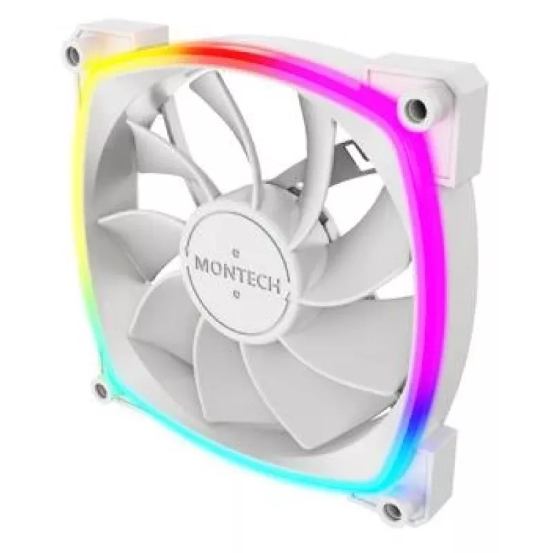 Montech RX120 PWM computerbehuizing-ventilator 12 cm wit 3 st.