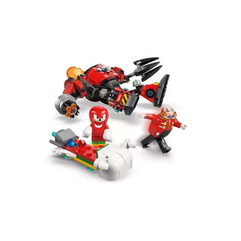 LEGO constructiespeelgoedset Sonic the Hedgehog 77005 Knuckles vs Dr Eggman Egg Crusher Mech, 350 onderdelen, leeftijd 8+
