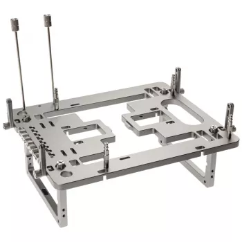Streacom Benchtable BC1 Mini V2 titanium — compacte benchtable met ATX-compatibiliteit