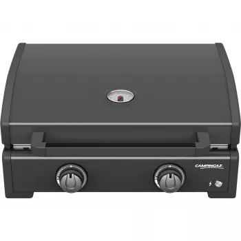Gasplancha Campingaz Onyx 2 2217205 — plancha met 2 branders en gietijzeren kookoppervlak