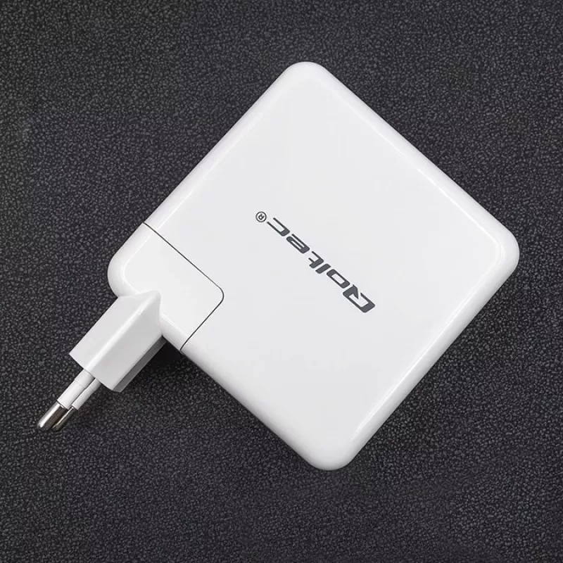 Qoltec GaN-oplader FAST 108W | 5-20V | 3-4.7A | USB C | wit