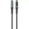 USB-kabel 4smarts 541438 USB4 Gen 2x2 1,5 m USB-C zwart grijs