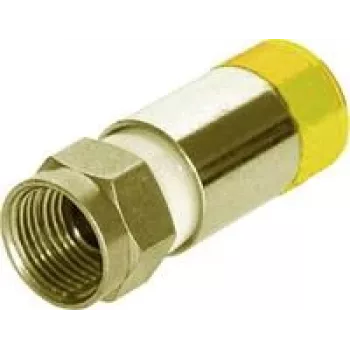 Coaxiale F-stekker Megasat 1200377 messing 7,3 mm