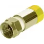 Coaxiale F-stekker Megasat 1200377 messing 7,3 mm