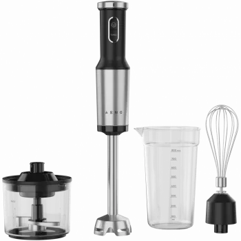 Handmixer, 1200 W, in CB, zwart, tijgertand-snijwerk, garde, hakmolen, beker