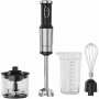 Handmixer, 1200 W, in CB, zwart, tijgertand-snijwerk, garde, hakmolen, beker