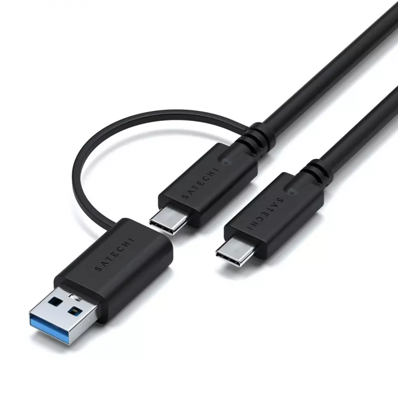 Satechi Triple 4K Display bedrade dock zwart zilver 4K Ultra HD 60 Hz