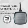Griddle Russell Hobbs RH01861EU7 28 cm Crystaltech – antiaanbaklaag bakplaat, platte grillpan