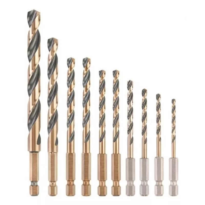 Metaalborenset DeWalt DT20620-QZ 10 stuks HEX 1/4