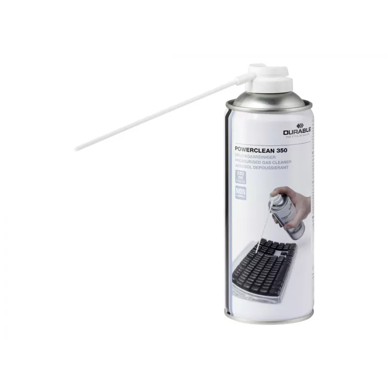 Durable Powerclean 350 - persluchtspray - transparant
