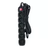 Esperanza ELK218K stroomverlenging 3 m 6 AC-stopcontact(en) binnen zwart