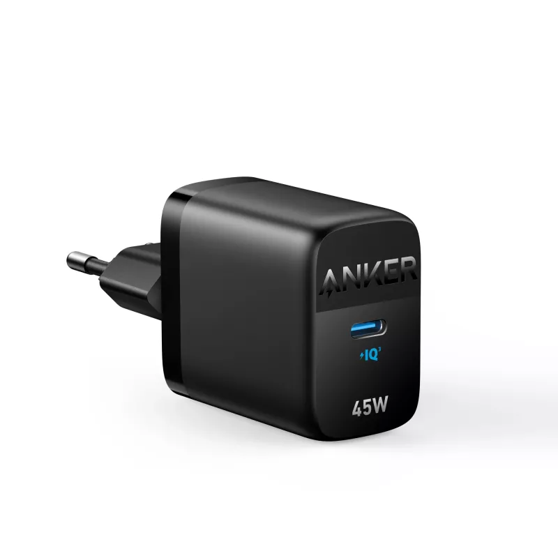 Indoor-AC-oplader Anker 313 A2643G11 — 45W USB-C, zwart, universeel