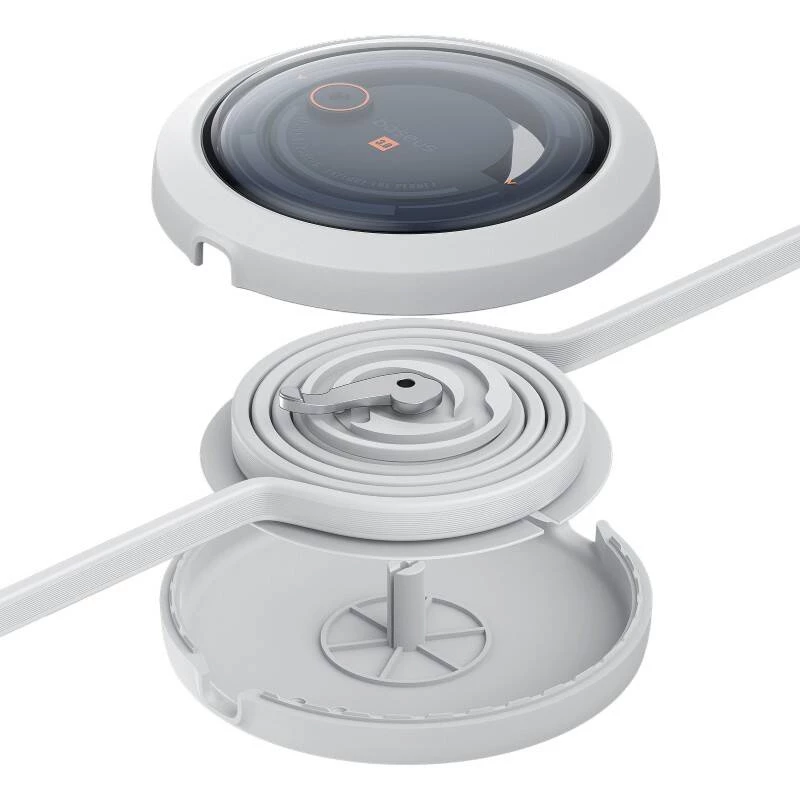Sneloplaadkabel 3in1 Baseus Free2Draw USB-C naar USB-C/Lightning/Micro 100W, 1,1m (wit)