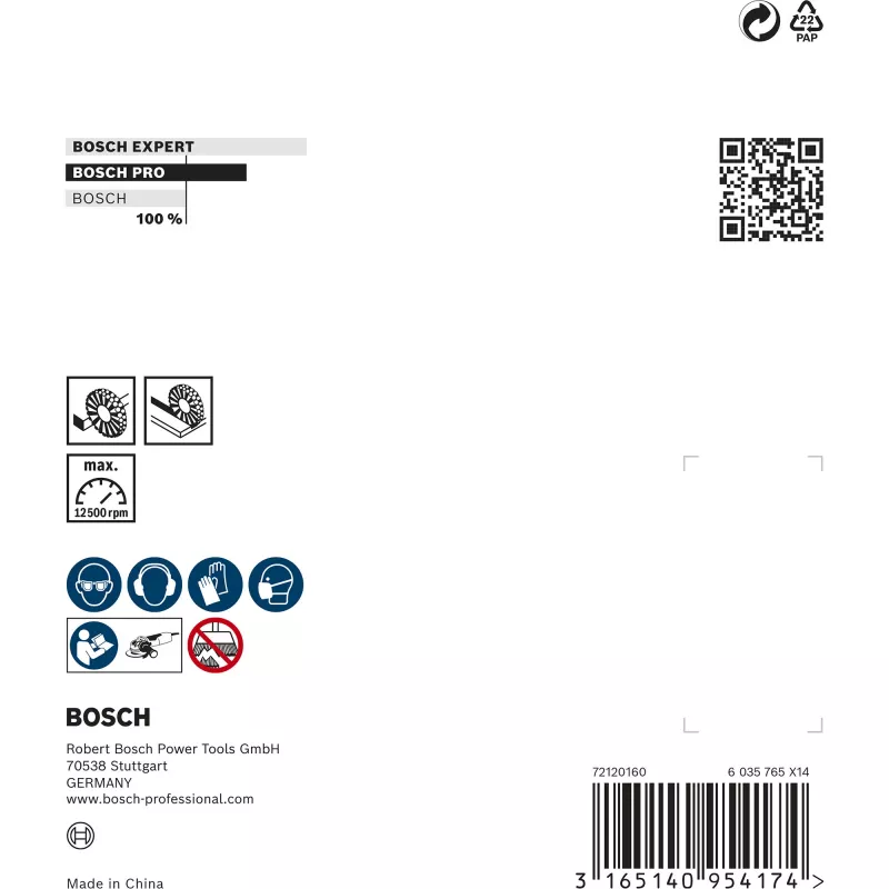 Bosch 2 608 620 731 haakse slijper accessoire staalborstel