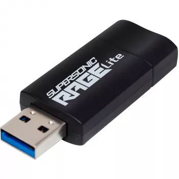 Flashdrive PATRIOT Rage Lite 512GB 120 MB/s USB 3.2 uitschuifbaar zwart (PEF512GRLB32U)