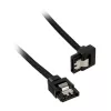 Corsair CC-8900278 Premium SATA-kabel met sleeve, gehoekt, 30 cm, zwart, verpakking van 2