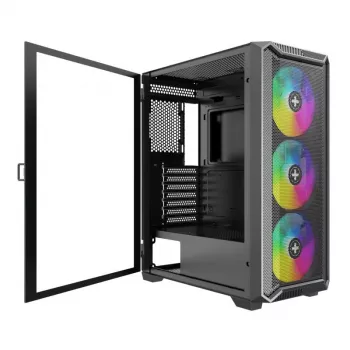 Behuizing|XILENCE|ATX/micro ATX/Mini-ITX|Zwart|Midi Tower|PC|XG161