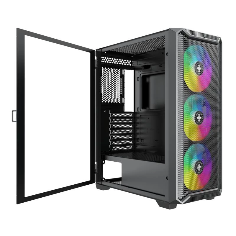 Behuizing|XILENCE|ATX/micro ATX/Mini-ITX|Zwart|Midi Tower|PC|XG161