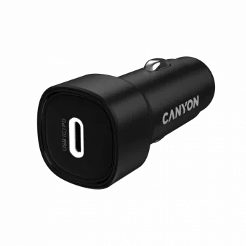 Auto-oplader CANYON OnDrive 30 PD 30W USB-C zwart – USB-C-voeding voor voertuigen, 30W PD