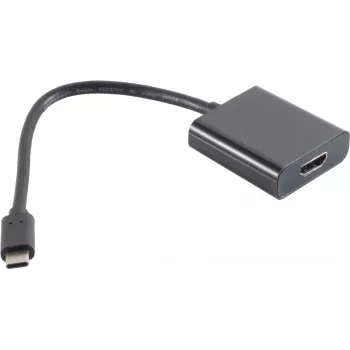 Videokabeladapter S/CONN 14-05001 0,2 m USB Type-C naar HDMI Type-A zwart