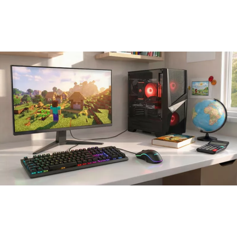 Bedrade verwarmde gaming-muis ActiveJet AMY-W390 — dubbelhandig, optisch 2000 DPI, USB Type-A, 4 knoppen, zwart