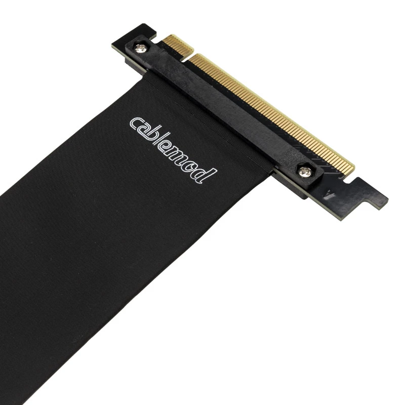 CableMod CM-VPB-2DK-R verticale videokaarthouder met PCIe x16-riserkabel, 2x DisplayPort, zwart