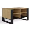 Salontafel top e shop Topeshop STOLIK KAWOWY ŁAWA MODERN 4P Dąb Artisan Czern