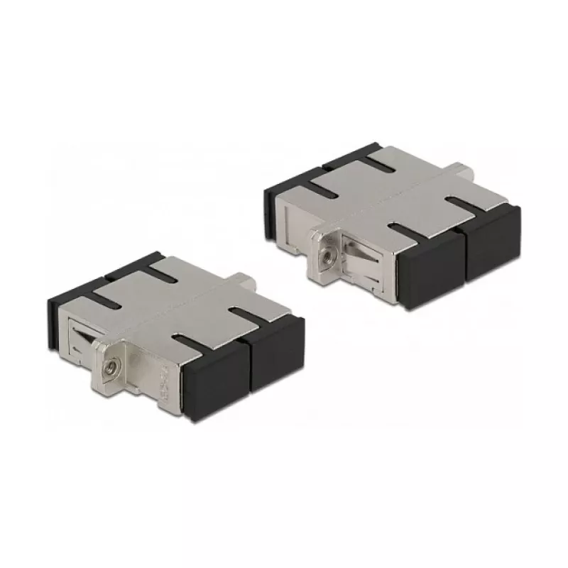 LWL-koppeling SC Duplex bus naar SC Duplex bus singlemode metaal DeLOCK 86873